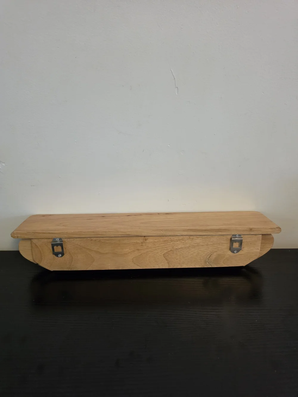 Vintage Wooden Wall Shelf 2 Hearts Grandma Core